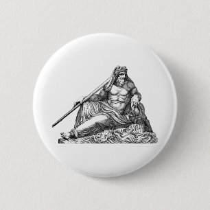 Poseidon Neptune griechisch, Percy Jackson, athena Button