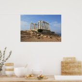 Poseidon-Poster-Tempel Poster (Küche)