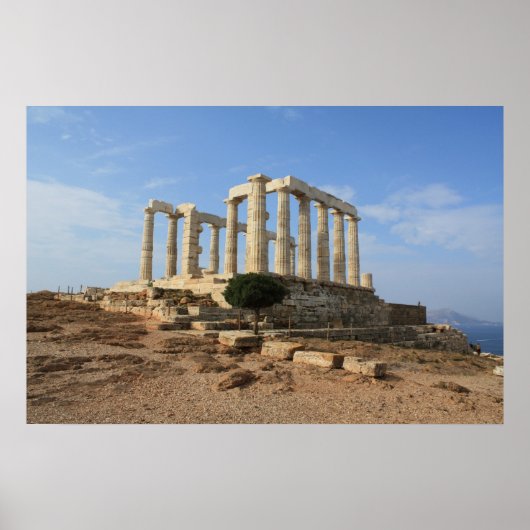 Poseidon-Poster-Tempel Poster (Vorne)