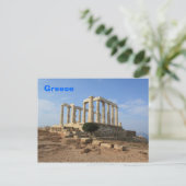 Poseidon-Postkartentempel Postkarte (Stehend Vorderseite)