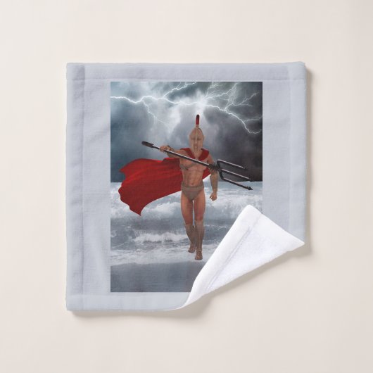 Poseidon Sea Badhandtuch Set (Waschlappen)