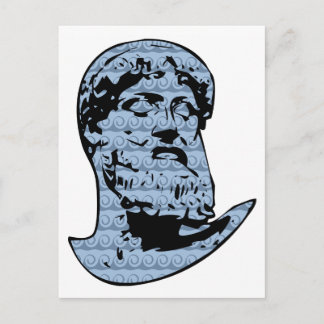 Poseidon-Statue Postkarte