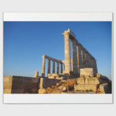 Poseidon-Tempel - Sounio Geschenkpapier (Flach)