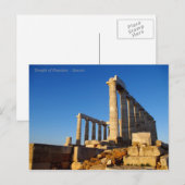 Poseidon-Tempel - Sounio Postkarte (Vorne/Hinten)