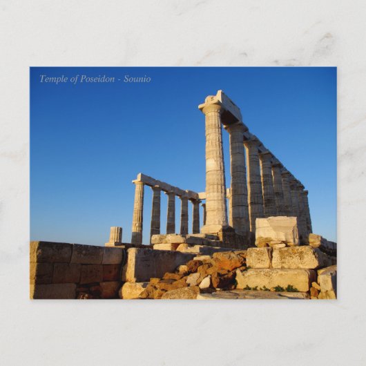 Poseidon-Tempel - Sounio Postkarte (Vorderseite)