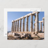 Poseidon-Tempel, Sounion, Griechenland Postkarte (Vorne/Hinten)