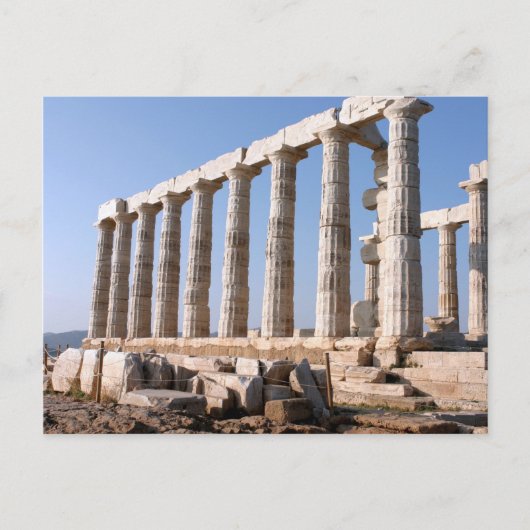 Poseidon-Tempel, Sounion, Griechenland Postkarte (Vorderseite)