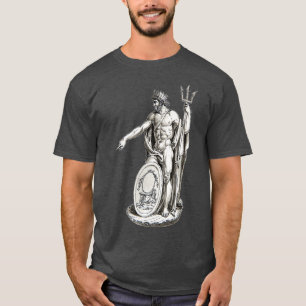 Poseidon Trident Griechische Gott Mythologie T-Shirt