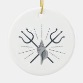 Poseidon Trident Keramik Ornament (Vorne)