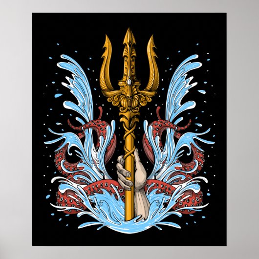 Poseidon Trident Poster (Vorne)