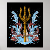 Poseidon Trident Poster (Vorne)