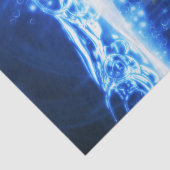 Poseidon und die Meerjungfrau Seidenpapier (Detail)