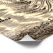 Poseidon und Dolphin Antique World Map Poster (Ecke)