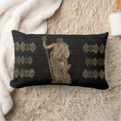 Poseidon und Griechischer Meander-Ornament Lendenkissen (Decke)