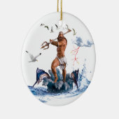 Poseidon Verzierung Keramik Ornament (Rechts)