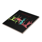 Posen der Fitness Fliese (Seite)