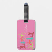 Posen der Fitness Gepäckanhänger (Rückseite vertikal)