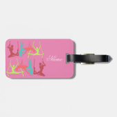 Posen der Fitness Gepäckanhänger (Rückseite horizontal)