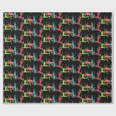 Posen der Fitness Geschenkpapier (Flach)