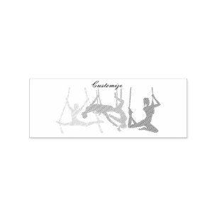 Posen der Fitness Gummistempel