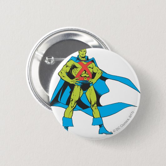 Posen des Mars-Manhunter Button (Vorne & Hinten)