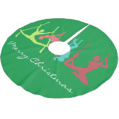 Posen für die Fitness Polyester Weihnachtsbaumdecke (Schrägansicht)