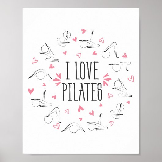 Posen in Form eines Kreises Poster (Vorne)