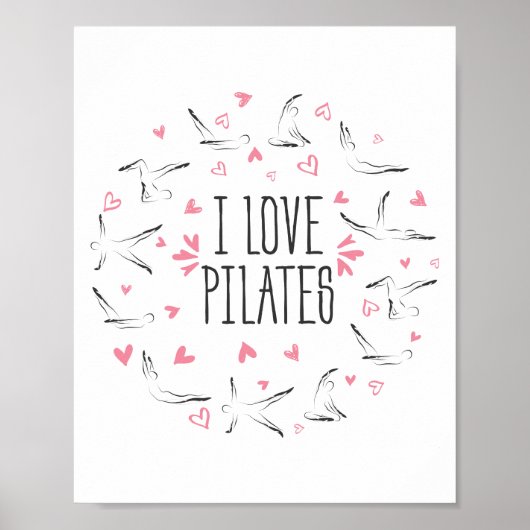 Posen in Form eines Kreises Poster (Vorne)