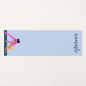 Posen mit Cat l Blue Namaste Yogi-Übungen Yogamatte (Vorderseite (Horizontal))