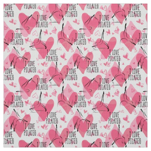 Posen Nahtloses Muster in rosa Farbe Stoff (Muster)