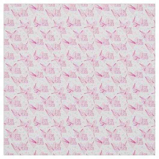 Posen Nahtloses Muster in rosa Farbe Stoff (Muster)