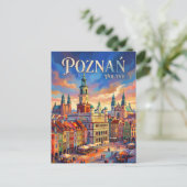 Posen Polen Postkarte (Stehend Vorderseite)