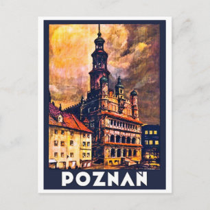 Posen Stadtzentrum Postkarte