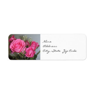 Posen von Rose Rücksendeadressen-Aufkleber