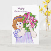 Posey für Papa Card Karte (Gelbe Blume)
