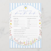 Posey How Well Do You Know The Bride Game Einladung (Vorderseite)