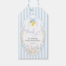 Posey Wildblume Blaues Schleifen-Braut-Dusche