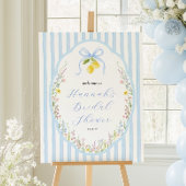 Posey Wildflower Blaue Schleife Bridal Shower Will Poster