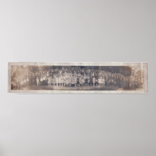 Poseyville 1923 Kirche St. Francis Poster (Vorne)