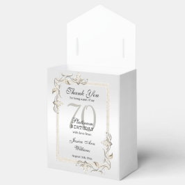 Posh 70. Platinum Geburtstag Geschenkschachtel