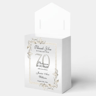 Posh 70. Platinum Geburtstag Geschenkschachtel