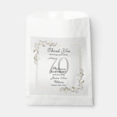 Posh 70. Platinum Geburtstag Geschenktütchen (Vorderseite)