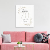 Posh 70. Platinum Geburtstag Leinwanddruck (Insitu (Wohnzimmer))