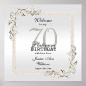 Posh 70. Platinum Geburtstag Poster (Vorne)