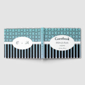 Posh Aquamarin und Blue Wedding Day Gästebuch (Voll)