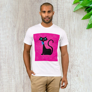 Posh Black Cat Mens T - Shirt