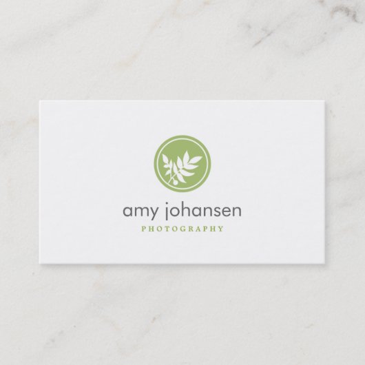 Posh Blätter Business Card Visitenkarte (Vorderseite)