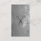 Posh Blue Gray Texture Stylist Visitenkarte (Rückseite)