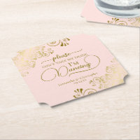 Posh Blush Pink & Gold Nehmen Sie nicht meine Drin