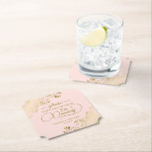 Posh Blush Pink & Gold Nehmen Sie nicht meine Drin Untersetzer (Vor Ort)